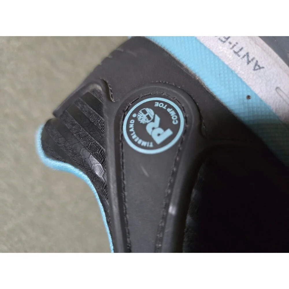 Timberland PRO Drivetrain Composite Safety Toe Work Shoes Black Teal Womens 8.5